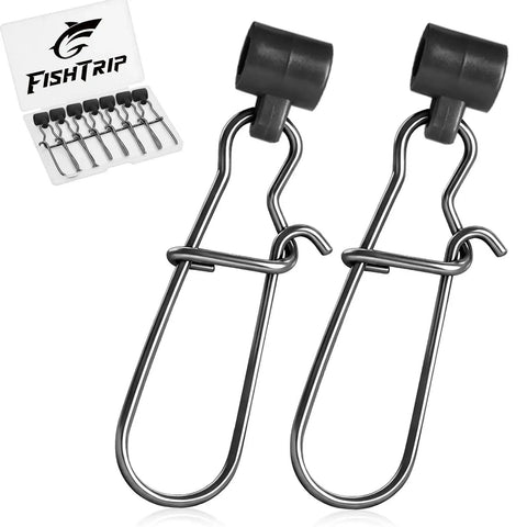 Sinker Slides For Fishing Rigs 25 Piece Duo Lock Snaps Set, Heavy Duty Weights And Saltwater Connectors, Durable Plastic And Stainless Steel