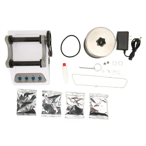 Complete Rock Polisher Kit For Beginners With Stable Construction And Endurance Motor Easy To Use Rock Tumbler For Kids And Adults