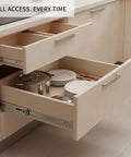 Full Extension Drawer Slides In Stainless Steel For Kitchen Cabinets And Desk Upgrades Smooth Heavy Duty Rails That Pull Out Fully