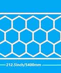Honeycomb LED Garage Light Kit With 17 Panels And 660W Pro Grade Total Power 6500K Daylight White size diagram