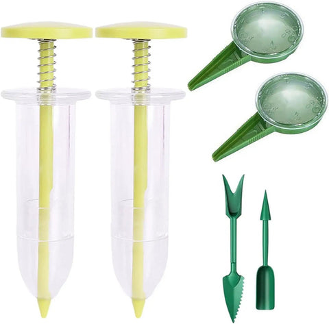 flower seed planter tool Green 6 Piece Seed Dispenser Set & Tool Kit ✓