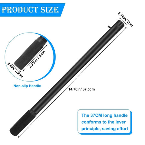 Sturdy Horizontal Hydraulic Floor Jack Handle Replacement For Cars, Heavy Duty Carbon Steel, Hardened And Rust Resistant