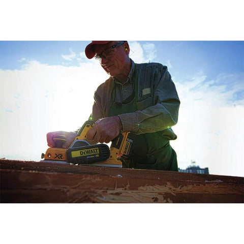 Pro Grade 20V Max Xr Brushless Cordless Planer Drops Dead Serious Amps For Zero Drag Wood Planing And Cabinet Refinishing Job Site Ready Tool Only Renewed in use by a man.
