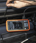 WiFi Pro Borescope With Dual Lens 5.5 mm 9.8 Foot Armored Waterproof Gooseneck Endoscope with LEDs in a car engine bay