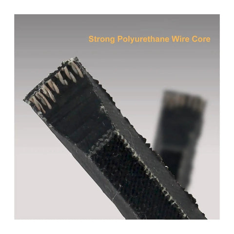 Industrial Grade Rubber Conveyor Belt Type A For V Belt Drive Power Transmission 2350 To 3226 Mm Length Li 3067 Mm Heavy Duty Belt For Industrial Machinery And Engines Built For Smooth Rotational Power Transfer, cut end view