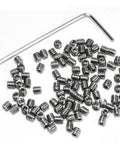 Beefy 100 Pack M2 X 2mm Set Screws Stainless Steel 304 Hex Socket Allen Head With 0.9mm Allen Wrench Included Durable High Temperature Rust Resistant For CNC Machining Robotics Machinery And DIY Projects