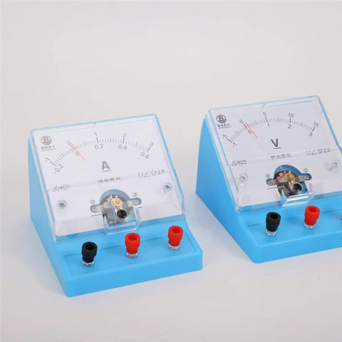 Ampere and volt meters from Magnetic Levitation Electric Fan Experiment Kit With Hand Crank Generator Hands On Physics Lab Box Teaching Aids Interactive Educational Display For Science Class Electrical Equipment Practice.