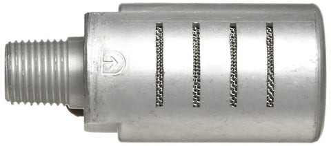 Heavy Duty Aluminum Exhaust Silencer With Three Quarter Inch NPTF Thread Moves 893 SCFM Air Fast Cuts Noise Dead Silent Fits Tight Corners Guards Valves From Dirt Handles 250 PSI Pressure Like An Absolute Badass Every Single Day
