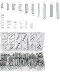 300Pcs Extension And Compression Spring Assortment Kit With 20 Sizes Carbon Steel Small Metal Springs For Home Repairs Tools DIY Craft Projects And Mechanical Repair Replacement Sets, assorted springs in storage case