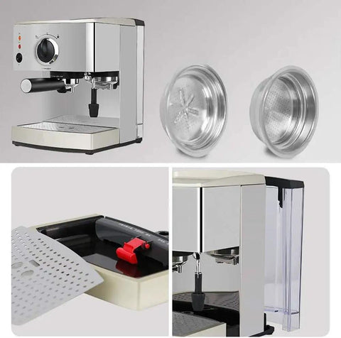 High Power Espresso Coffee Machine With 15 Bar Pump For Rich Espresso, Cappuccino And Latte Foam, 920W Heating, 1.5L Water Tank