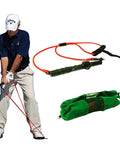 Golf Swing Training Resistance Band Set for Home Practice with Door Anchor Buckle High Strength Exercise Cord