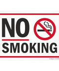 No Smoking Sign 10 By 14 Inch Aluminum Sign With Screen Printed Symbol 40 Mil Laminated Rustproof Aluminum For Indoor Outdoor Use