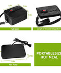 Portable Oven For Reheating On The Go Mini Electric Lunch Warmer Box Heats Raw Foods In Office Travel Potlucks And Home Kitchen 110V