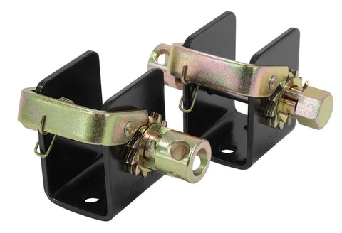 Beefed Up Heavy Duty Lashing Winch Set For 2 Inch Straps Left And Right Bolt On Or Weld On Track Tie Down Tow Dolly For Truck Flatbed Use 3333 Lbs Working Load Limit 10000 Lbs Breaking Strength Black, 2-pack steel