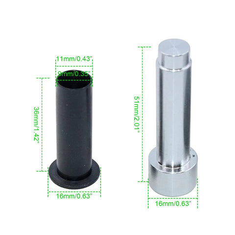 Door Hinge Pin Liners And Bushings Kit For Jeep Wrangler TJ YJ CJ LJ 1986-2006 DIY Ready Plug-And-Play Smooth Quiet Door Operation Easy Replacement Durable ABS Plastic Hinges Repair Set, black and silver bushings with 36mm length