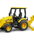 Realistic Construction Backhoe Loader Toy With Changeable Front Loader And Backhoe Scoop, Fully Functional Detachable Parts
