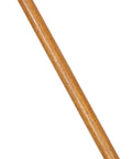 60 Inch Lacquered Wood Broom Handle With Secure Threaded Tip featuring a smooth hardwood surface and twisted end for easy attachment.