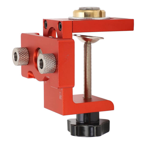 Compact Aluminum Pocket Hole Jig Kit For Woodworking With Accurate Dowel Locator And Furniture Assembly Tool