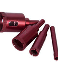 ExcInter red 16mm diamond core drill bits set of four for tile, glass, ceramic