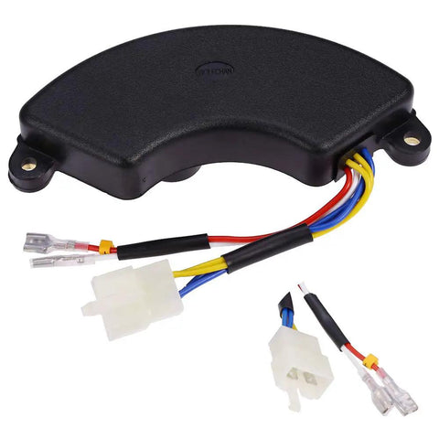 Half Moon Style Automatic Voltage Regulator Rectifier for Generator Universal 3KW to 8KW Replacement with four blade plug