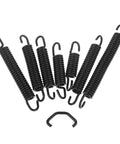 Heavy Duty Stainless Steel Tension Springs With Hooks Pack Of 10 Assorted Sizes, black tension springs with hooks.