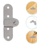 Six Piece Heavy Duty Folding Hinge Set For Attic Ladders And Table Legs, galvanized steel hinge with pivot pin details
