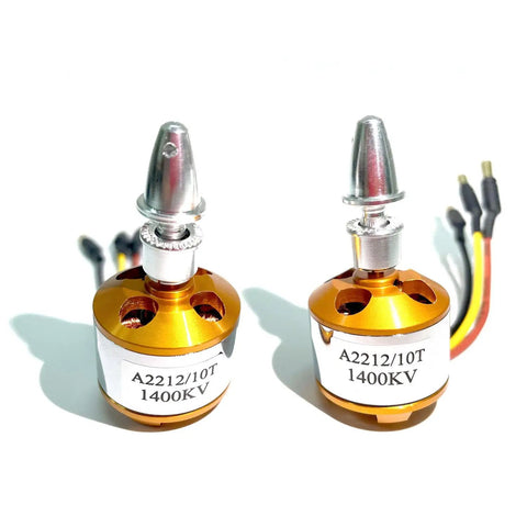 A2212 1400KV Brushless Outrunner Motor With 3 Point 5mm Male Banana Connectors For RC Aircraft And Multicopters High Torque Design