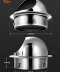 4 Inch 304 Stainless Steel Wall Vent Hood With Louver And Mesh for HVAC And Dryers Industrial Use Heavy Duty Rust Resistant