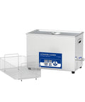 Badass Ultrasonic Cleaner With 800 Watt Muscle And Digital Timer Cycling Frequencies To Squash Stubborn Grime On Lab Gear Car Parts Jewelry And Eyeglasses In Steel Tank with basket.