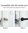 Smart Lock Fingerprint Door Lock With App Control No Fuss And 5 In 1 Keyless Entry Including Anti Peep Password IC Card USB Backup Key And Physical Key Auto Lock Easy DIY Install For Home Apartment And Co Working Spaces - installed comparison.