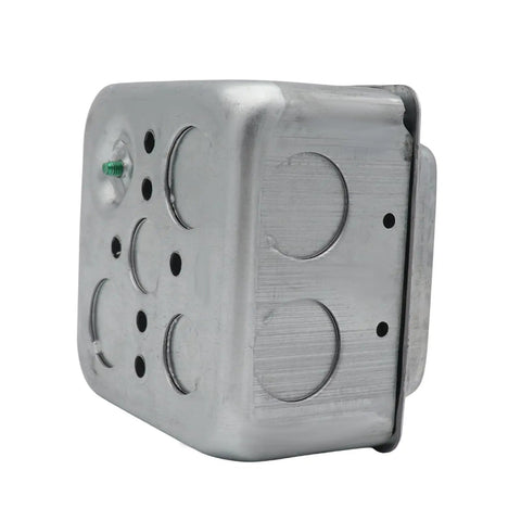 Nema 10-30R Receptacle 30 Amp Dryer Outlet Surface Or Flush Mount Featuring Easy Hookup marked terminals on galvanized iron housing.