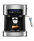 Professional Espresso Machine With Fully Automatic Brew System And Milk Frother, Stainless Steel Commercial Coffee Maker.