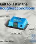 SmartSolar MPPT Tr VE 150V 85A Solar Charge Controller With Bluetooth for 12 24 36 48V systems, dimensions and weight shown