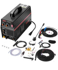 3 In One Plasma Cutter Welder Combo Machine With 50 Amp Plasma, 200 Amp TIG And MMA Stick Weld, Dual Voltage 110 To 220V IGBT Inverter, Digital Display, Non Touch Pilot Arc, A Real Workhorse For Pros, Portable And Easy To Use with accessories