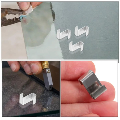 Heavy Duty Stainless Steel Z Clips For Greenhouse Glass Panes, 100 Pack, Z Shaped Fixing Clamps For Doors And Windows, Weather Resistant Repair Kit For Outdoor Garden Structures, No Fuss Easy Install