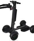 Foldable Electric Golf Scooter With Built In Seat And Umbrella Holder Powered By A 2000W Dual Motor And Dependable 48V Battery, angled view.