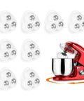 Set Of Eight Heavy Duty Self Adhesive Castor Wheels Providing Slick Three Sixty Degree Spin For Swift Diy Furniture Fixes with stainless steel balls.
