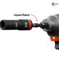 Impact driver with socket from Dual Profile Impact Socket Set With Deep Well And Shallow Sockets 3 By 8 Inch Drive 44 Piece SAE And Metric Kit