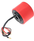 70mm 150W Brushless Hub Motor Wheel With Hall Sensor for Longboard Mini Scooter, red unit with cables attached