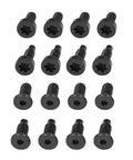 Twenty Piece Doorbell Security Screws Set T5T16 Replacement Screws For Video Doorbell shown in black metal.