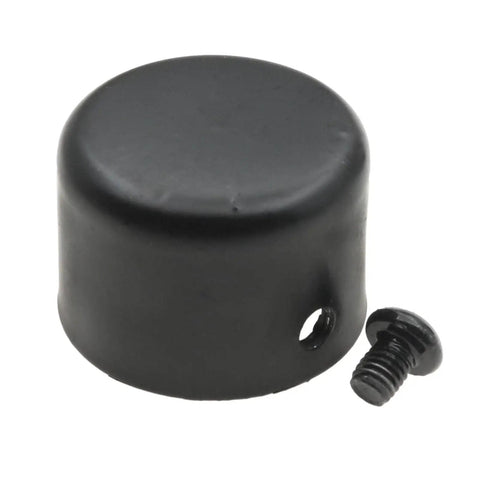 Heavy Duty Black Curtain Rod End Caps For One Point One Inch Diameter Rods Roman Head Finial Ends Metal Seals Set Of Four black metal cap with screw