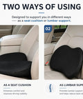 Must Have Car Seat Booster Cushion For Mini John Cooper Works Electric 2025 Non Slip Height Riser used as seat cushion and lumbar support.