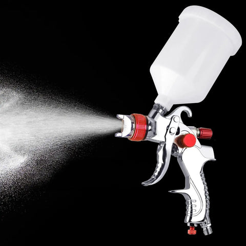 All In One HVLP Automotive Spray Gun Kit With 3 Nozzles 1.4 mm 1.7 mm 2.0 mm 600cc Cup And Cup System Connector DIY Friendly spraying paint