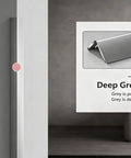 Aluminum L Shaped Wall Corner Guard With 89 Degree Tight Fit And Rounded Edge, heavy duty adhesive in deep grey finish