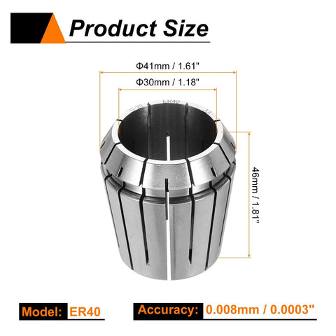 ER40 Spring Collet Chuck 30mm 65Mn Spring Steel Precision Router Collets For CNC Engraving Milling Lathe Tool Pro Grade