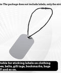 Hella Sturdy Black Cotton Hang Tag Strings With Quick Click Snap Lock Pins 200 Pack for attaching clothing labels and tags.