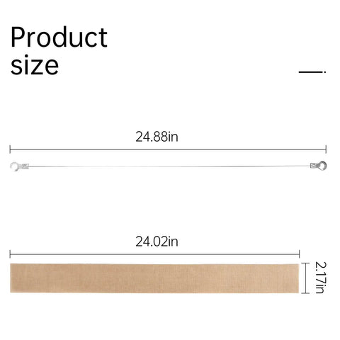 Impulse Sealer Heat Wire Element Strip 24 Inch Replacement Heating Wires For Sealing Machines includes size dimensions