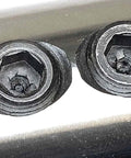 Two HHIP R8 end mill holders, 1 in, black metal, close-up view.