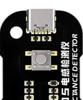 Close-up of circuit board component on a Two Pack Portable Inductance Meter Handheld Inductance Tester Pro Grade High Precision.