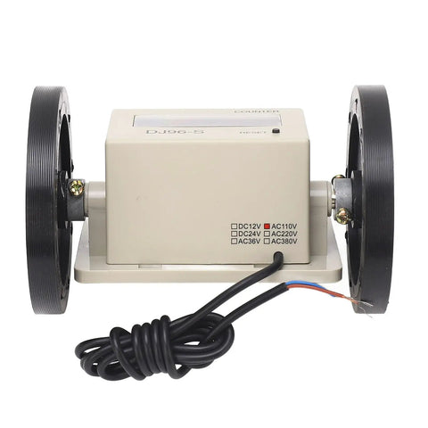 Saluaqui DJ96 S Digital Measuring Wheel AC110V side view showing wheels and display for accurate distance measurement.